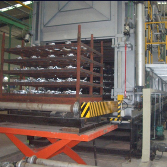 Roller hearth aging furnace